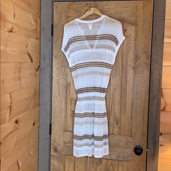 Chico’s striped belted tunic top Size Small - Picture 5 of 9